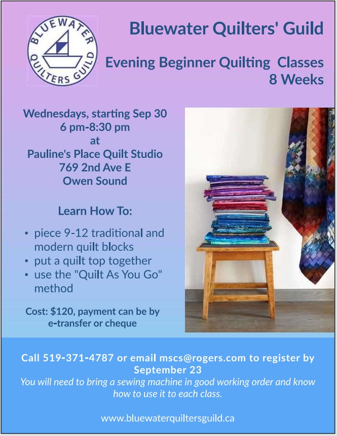 Event image Beginner Quilting Classes - Evening Series